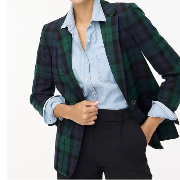 J. Crew Jackets & Coats Nwt Jcrew Plaid Black Watch Blazer Poshmark